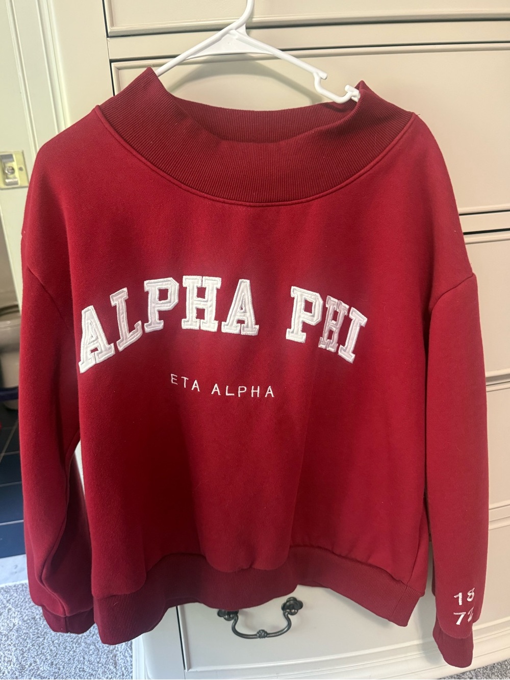 Red Alpha Phi mockneck